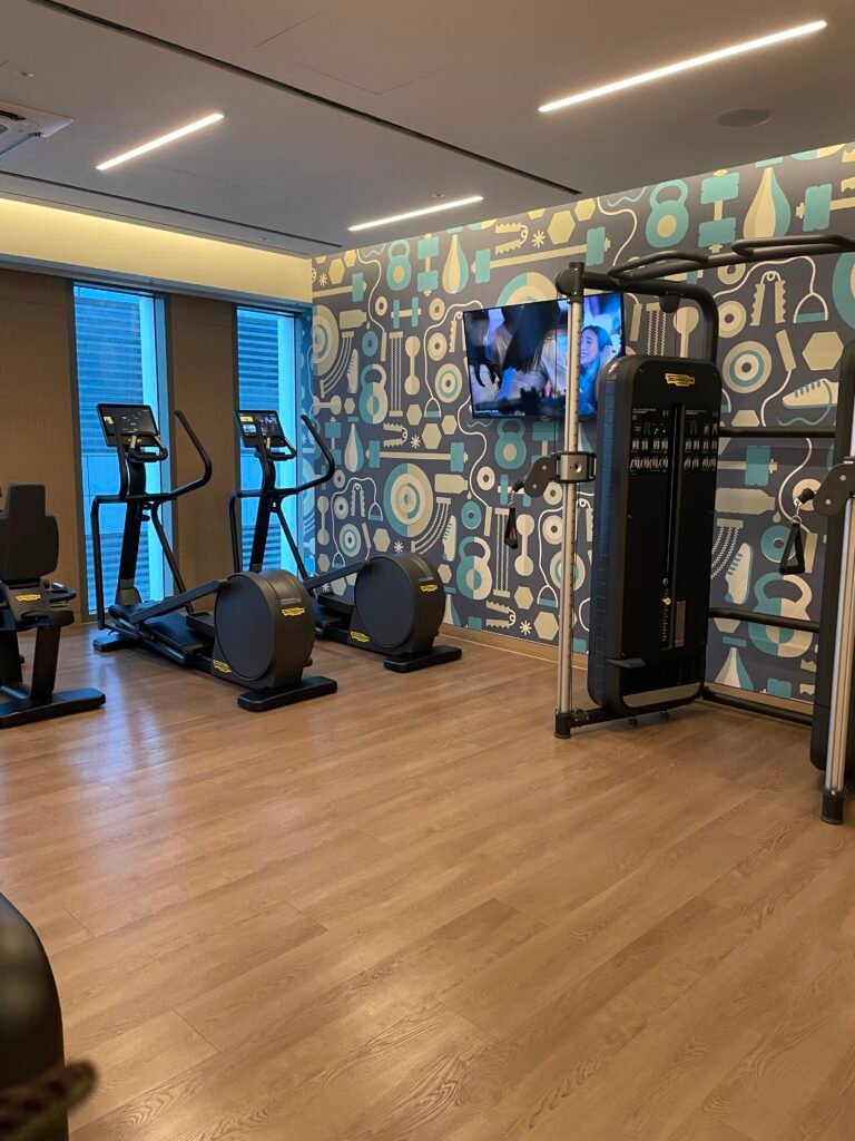 Cardio and strength-training equipment in the fitness centre at Le Méridien Seoul Myeongdong
