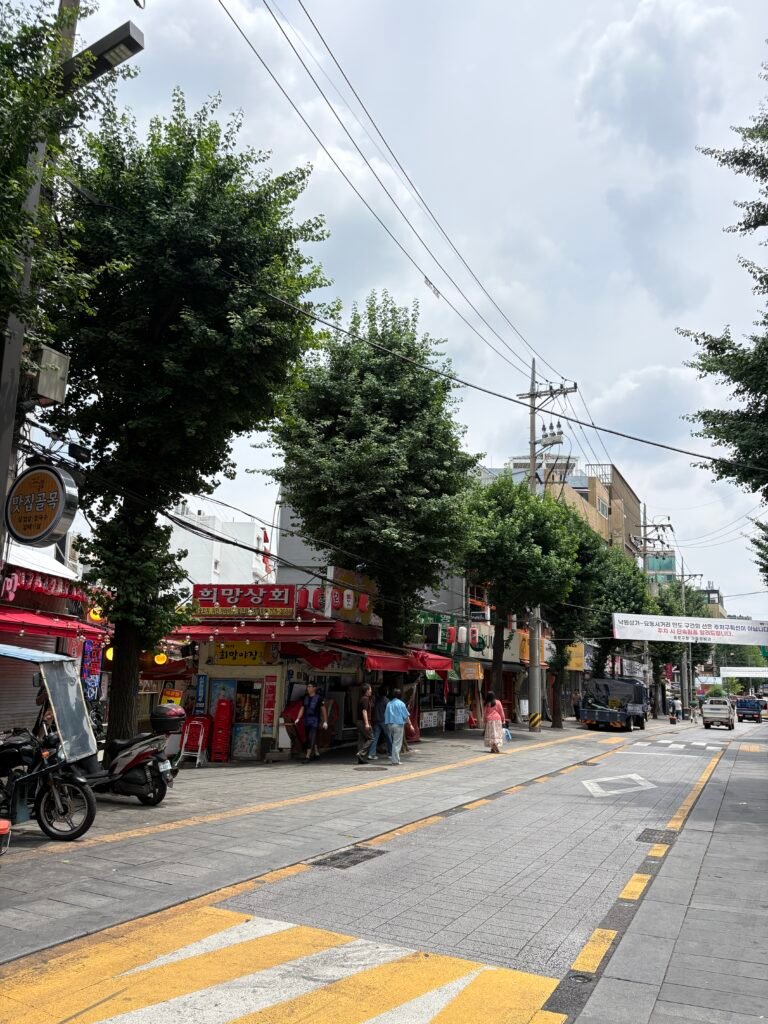 Narrow restaurant street near Moxy Seoul Insadong in Jongno