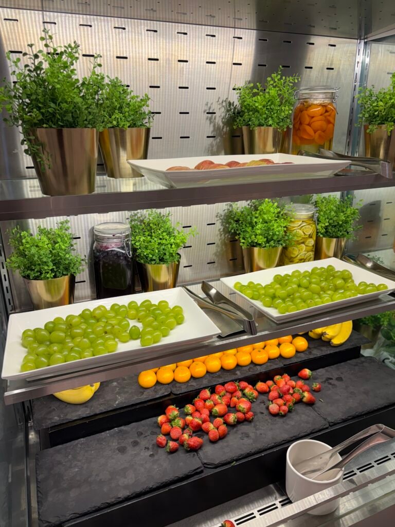 Fresh fruit selection at FRAME breakfast buffet
