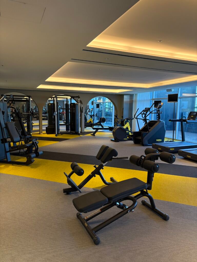 Fitness centre with new exercise machines at The Link Seoul