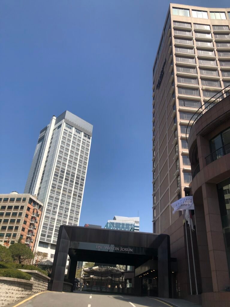 Exterior of The Westin Josun Seoul viewed from the street
