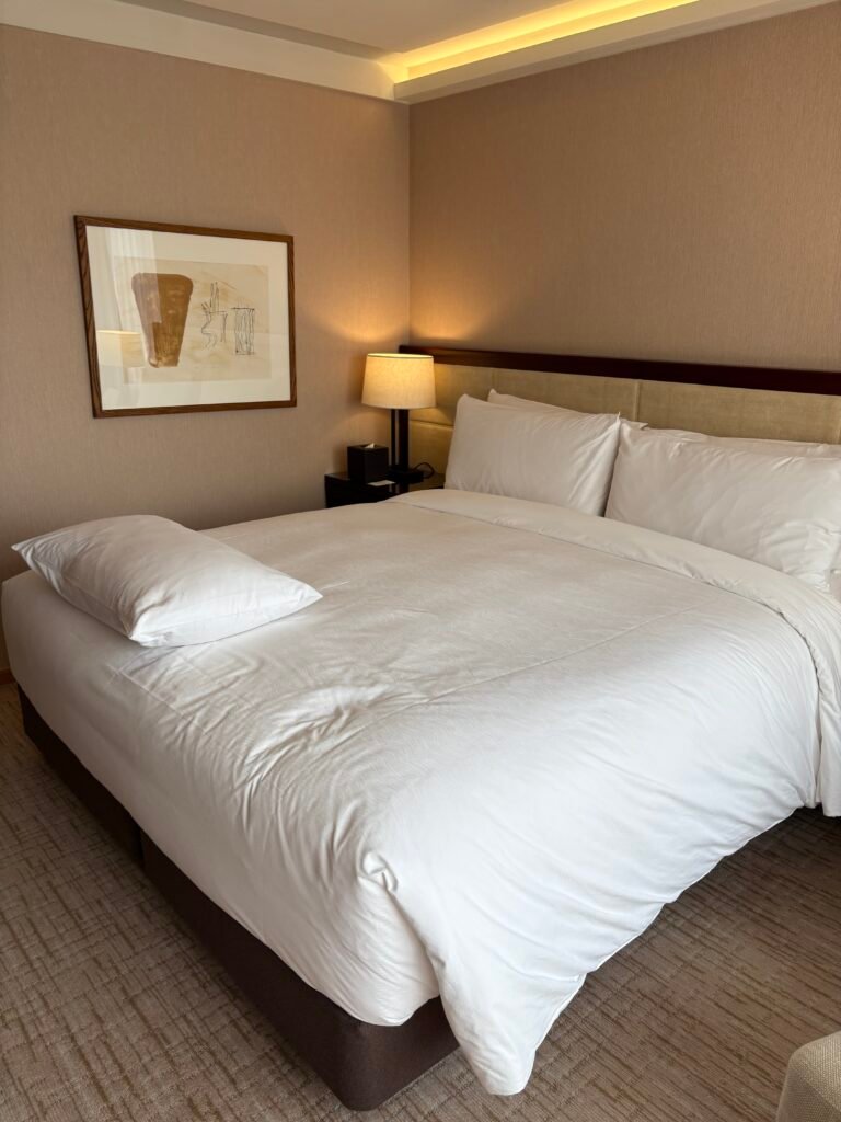 King bed in the separate bedroom of the Executive Suite at The Westin Josun Seoul