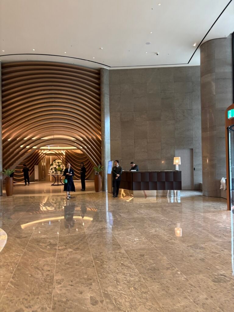 Renovated main lobby interior at The Westin Seoul Parnas