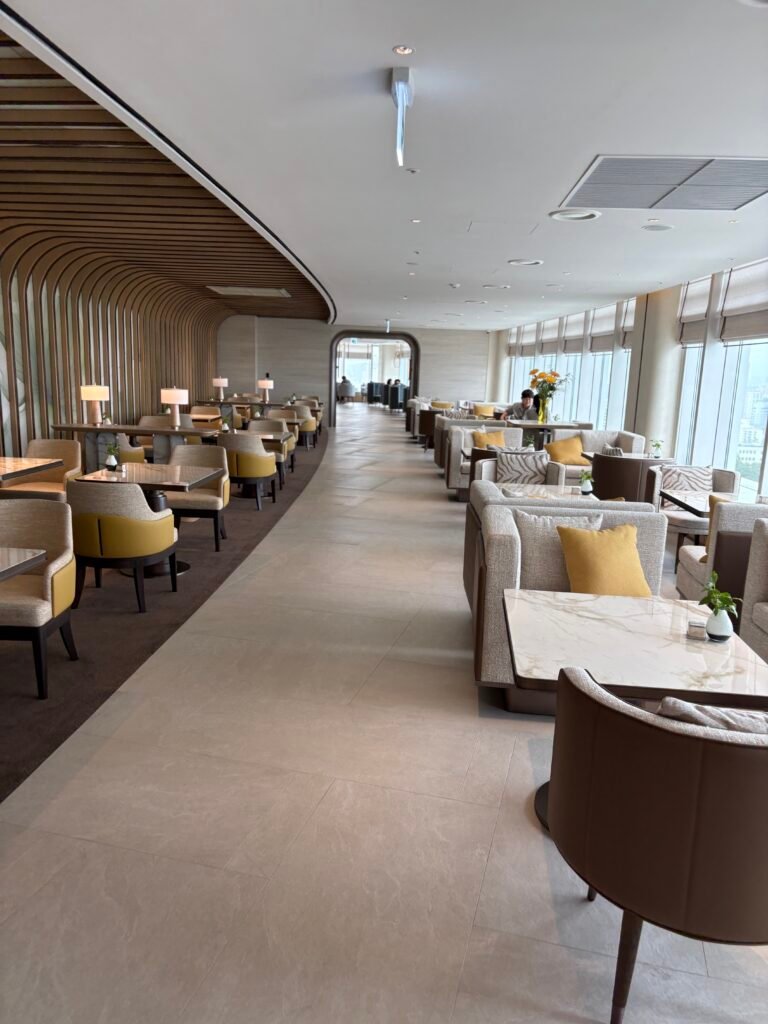 Spacious seating area inside the Westin Club lounge at The Westin Seoul Parnas
