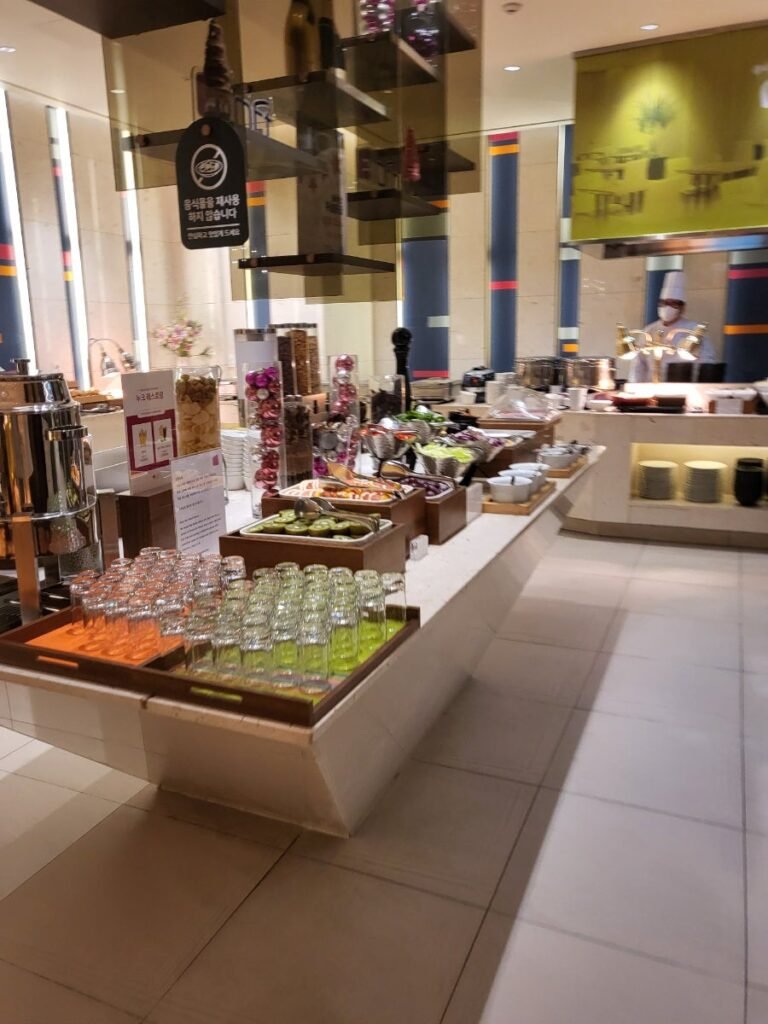 Breakfast buffet at Nook restaurant in Aloft Seoul Myeongdong