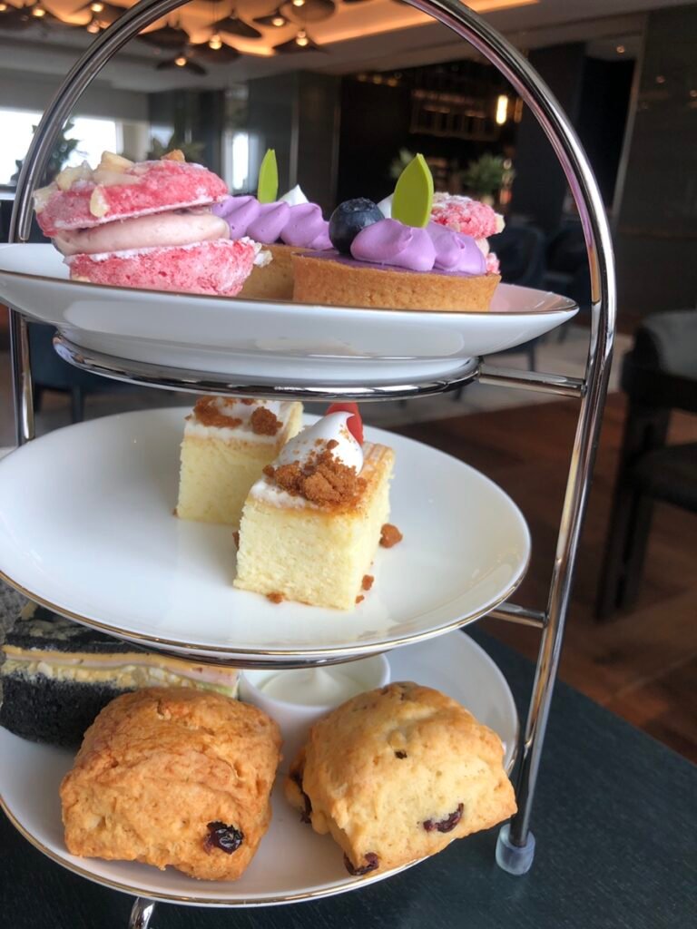 Afternoon tea tray at Club InterContinental Seoul Parnas