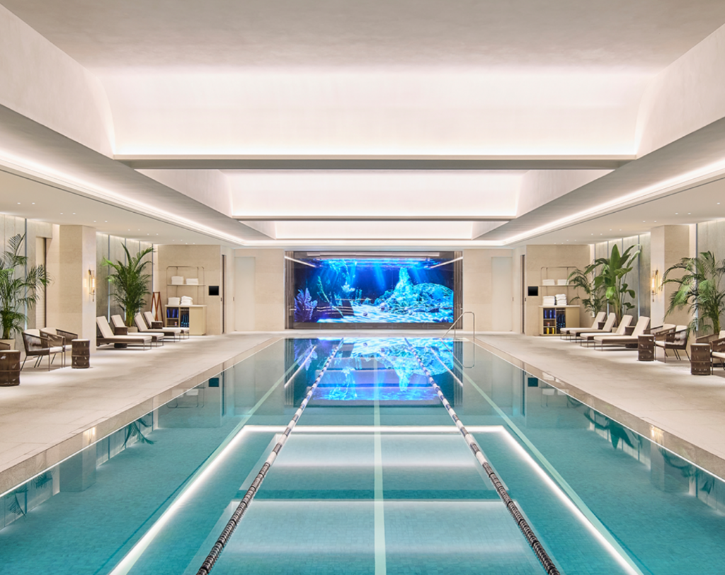 Indoor 25-metre swimming pool at Grand InterContinental Seoul Parnas