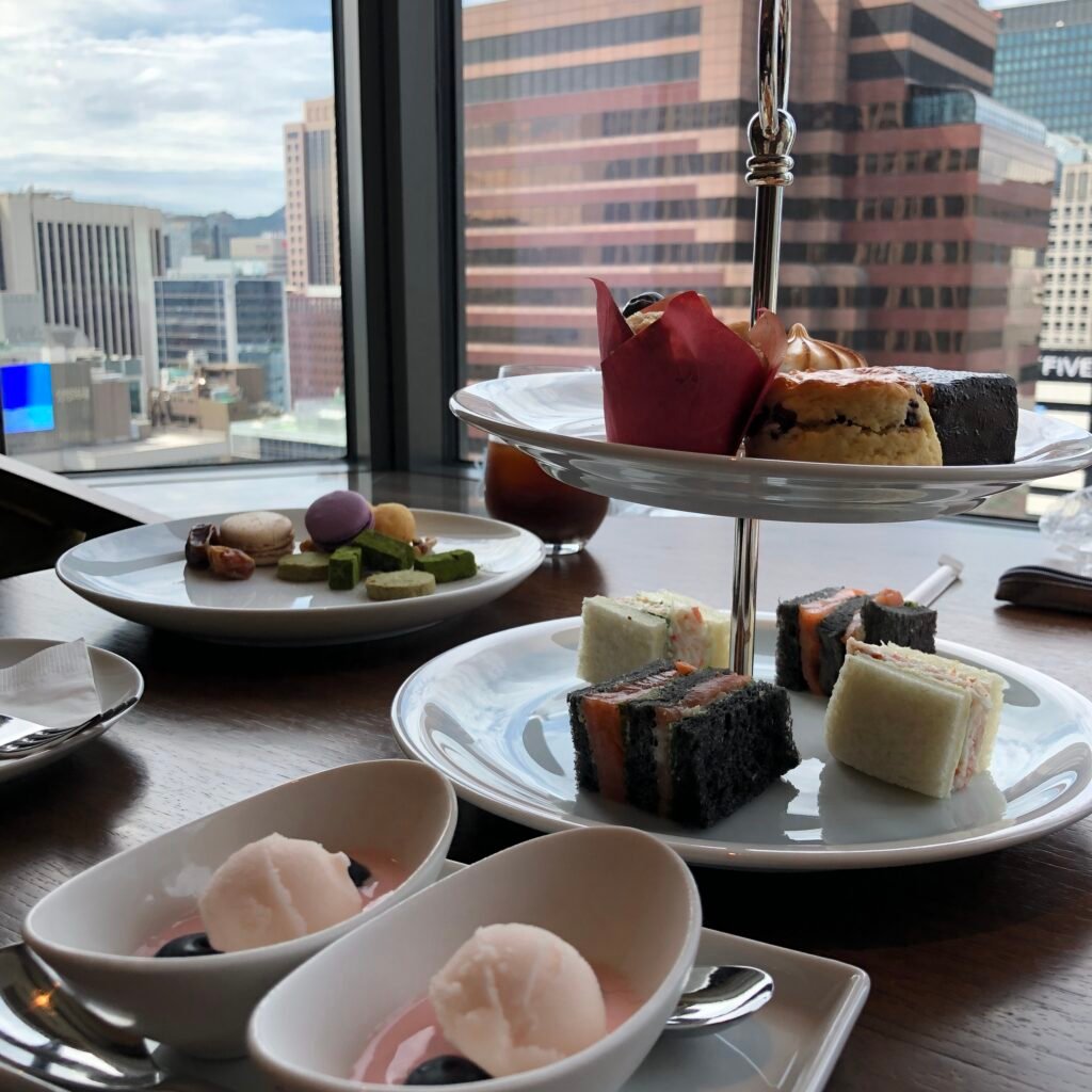 Afternoon tea service at Le Salon in Lotte Hotel Seoul