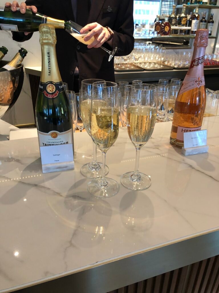 Taittinger Champagne served in Le Salon at Lotte Hotel Seoul