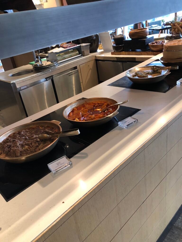 Korean breakfast and grill station at Tavolo 24 Seoul