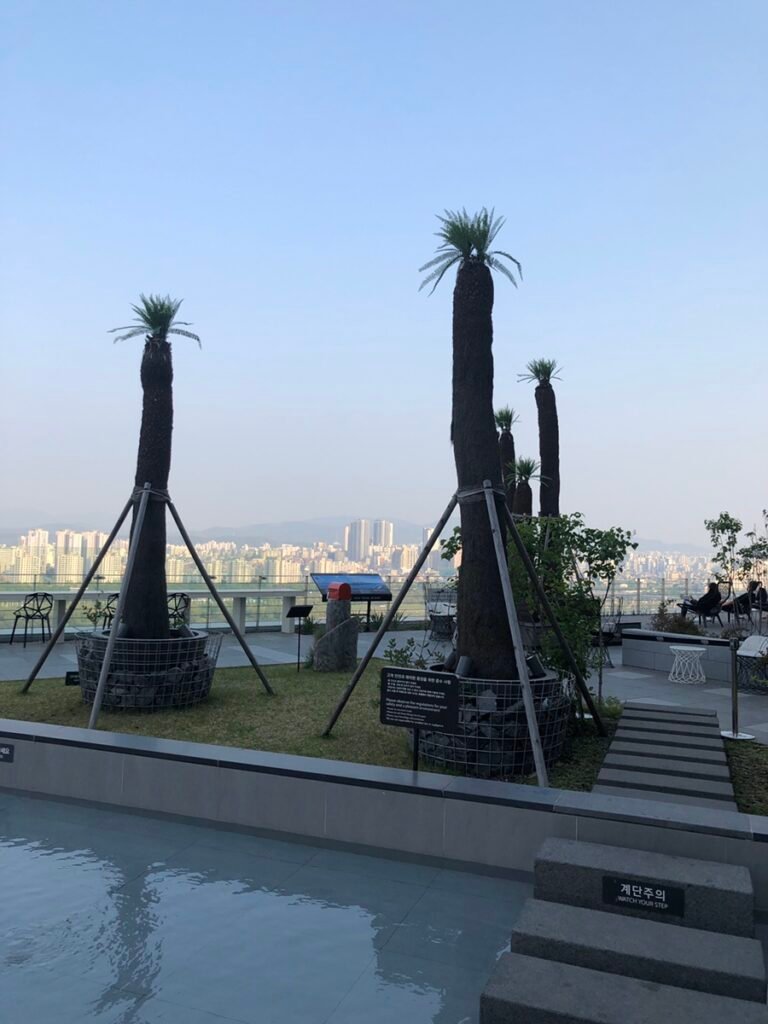 SKYARD rooftop garden at the Walkerhill Seoul complex