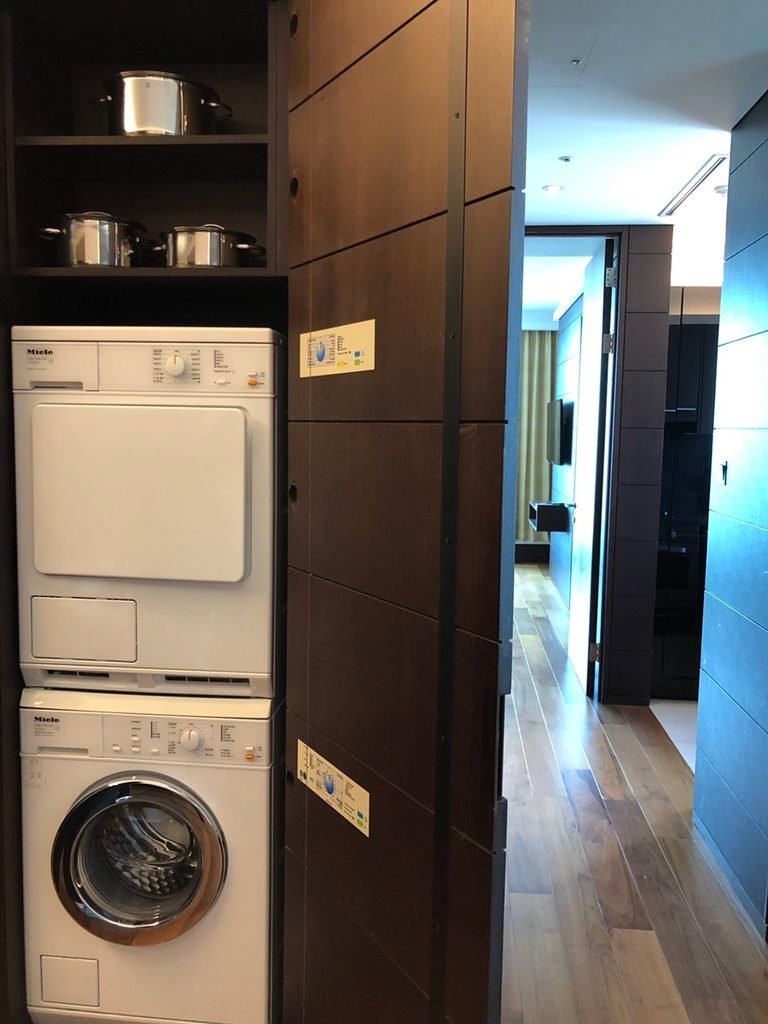Washing machine and kitchen appliances at Marriott Executive Apartments Seoul
