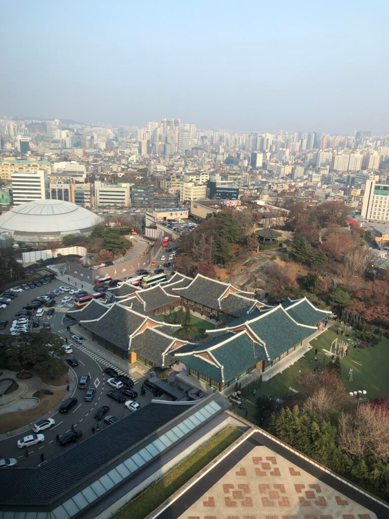 Yeong Bin Gwan view from a guest room at The Shilla Seoul