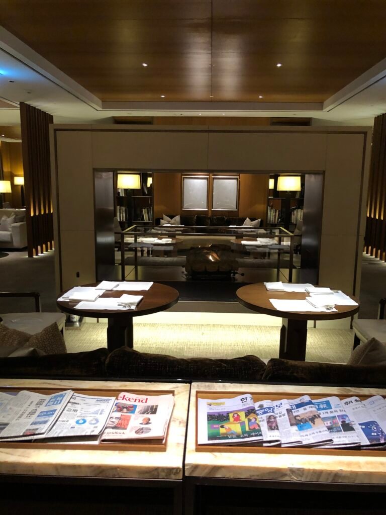 Executive Lounge interior at The Shilla Seoul