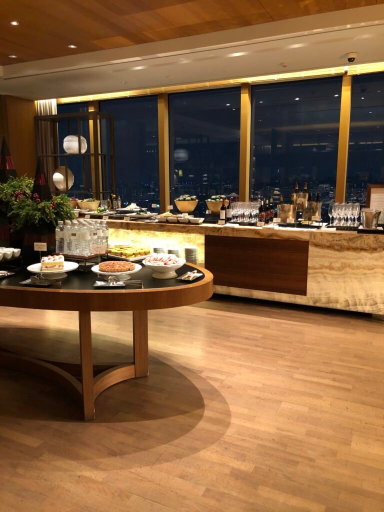 Food presentation at The Executive Lounge at The Shilla Seoul