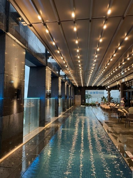 Outdoor swimming pool at Four Points by Sheraton Suwon