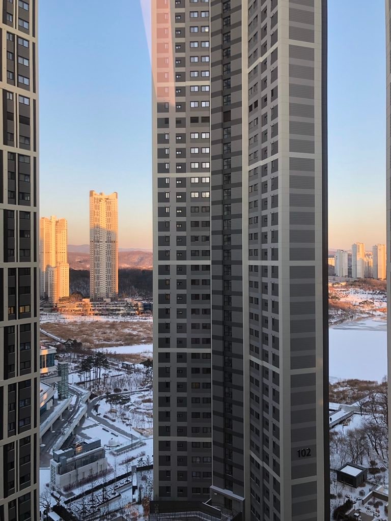 Nearby apartment buildings seen from Courtyard by Marriott Suwon